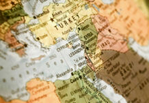 Map showing Turkey, Cyprus, Syria, Iraq, and surrounding areas.