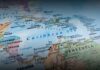 Map showing the Caribbean Sea and surrounding countries