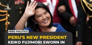 Keiko Fujimori sworn in as Peru president after narrow election win