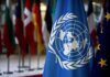 UN Drama: America Walks on France United Nations flag among international flags
