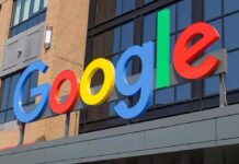 Google logo on office building facade