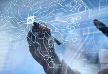 Altman Warns Bubble—Then Pitches Trillions hands interacting with a digital AI interface