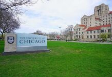 Obama Shrine Price Tag Explodes University of Chicago campus sign and historic buildings