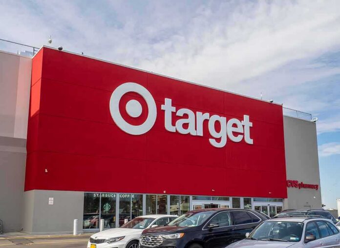 Target store exterior with parking lot