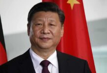 Trump-Xi Dinner – What’s Really on the Table? Xi Jinping portrait with flags in the background