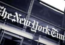 Accomplice Hype Crumbles: – NYT’s O.J. Bombshell Unravels The New York Times sign on a glass building facade