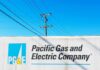 Windstorm Chaos: PG&E Pulls the Plug Pacific Gas and Electric Company sign with utility pole and power lines