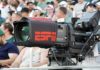 GameDay Pit Rule – ESPN NUKES Faith Signs Broadcast television camera at a sports event
