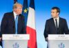 France Erupts – Trump Demands Border Clampdown Donald Trump and Emmanuel Macron at a joint press conference in Paris